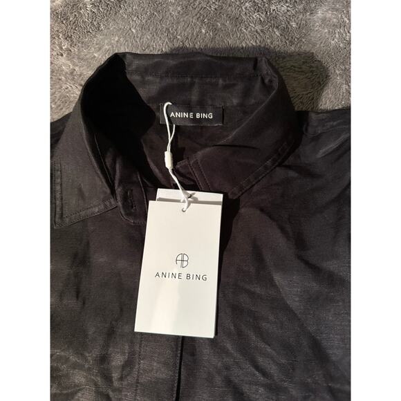 NWT Anine Bing Bruni Shirt XS $225 - Picture 5 of 11